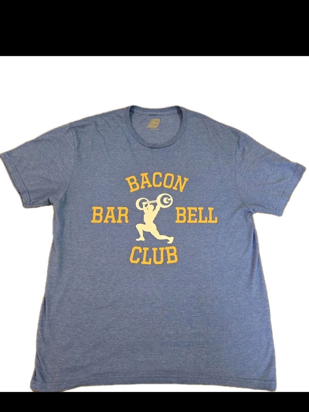 Bacon & Barbells "Bacon Barbell Club" Graphic Tee - Large